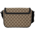 GG Messenger Flap Bag, &pound;710, Handbags, Brown, Canvas, Back view